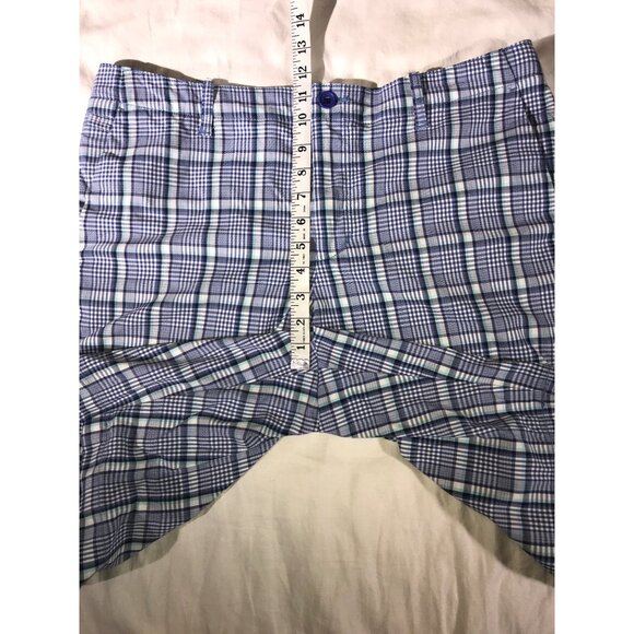Tommy Bahama Men's Blue & White Summer Plaid Casual Shorts - Picture 5 of 8